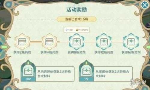 《原神》熠金妙剂活动怎么玩？熠金妙剂活动全配方及合成方法