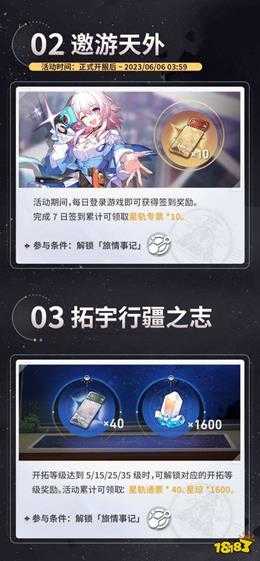 崩坏星穹铁道4月26日正式公测 游戏开服奖励福利丰厚