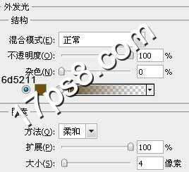 photoshop设计制作红色金边质感金属字