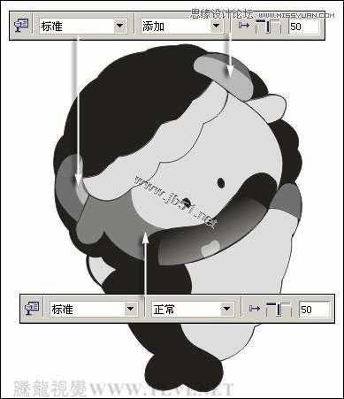 CorelDRAW(CDR)设计制作布纹铅笔画风格卡通玩偶实例教程分享