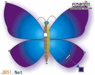 Coreldraw(CDR)用交互式工具设计制作蝴蝶实例教程