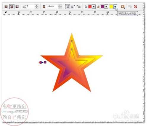 cdr制作渐变类型的轮廓图基础教程