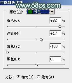 Photoshop将草地人物图片调制出小清新的淡调青黄色效果