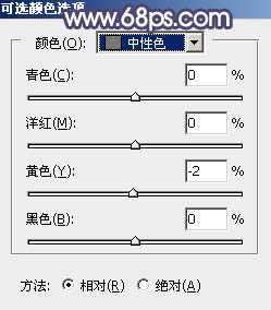 Photoshop为草地人物图片打造出柔和的秋季淡黄色