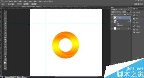 Photoshop制作立体效果的二分环 二分圆
