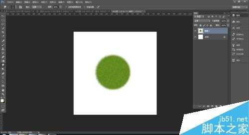 PS绘制一个毛茸茸的草绿色小球
