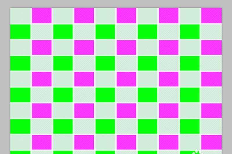 ps怎么设计漂亮的绿色格子壁纸效果?