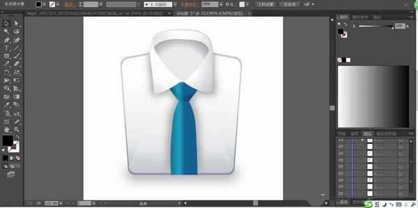 ai怎么设计男式衬衫的图标? ai画衬衫矢量图的教程