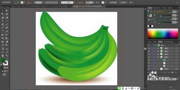 ai怎么手绘扁平化的香蕉? ai画香蕉的教程