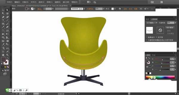 ai怎么绘制椅子图形? ai画椅子矢量图的教程