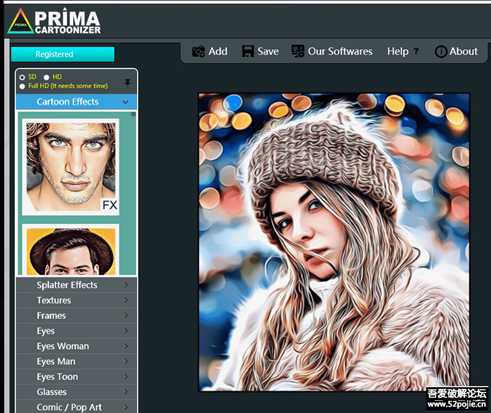 Prima Cartoonizer 5.0.1 一键把照片变成手绘/卡通风格