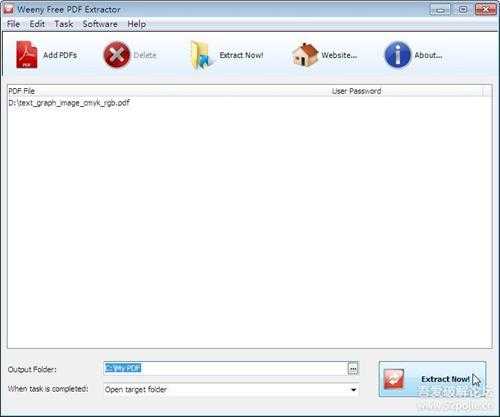 提取PDF里面的图片和文字 Weeny Free PDF Extractor v1.1 绿色版